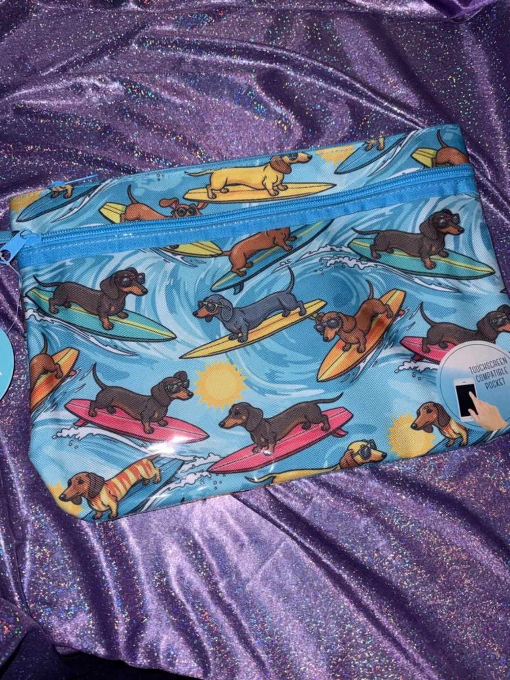 Dachshund Print Swimsuit Sack